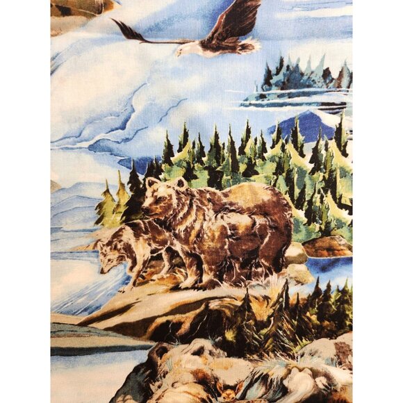 North American Wildlife Fabric By Jody Bergsma For Robert Kaufman - Picture 11 of 16
